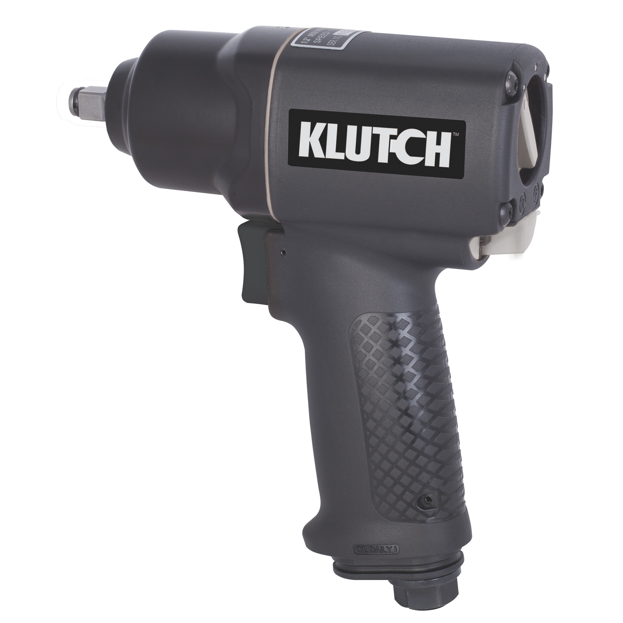 Klutch Air Impact Wrench, 3/8in. Drive, 500 Ft./Lbs. Torque, 12,000 RPM, 1500 IPM